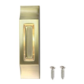 Tsnamay 3.27" Solid Door Bell Push Buttons,Wall Mounted LED Lighted Doorbell Button Universal Garage Door Opener Switch,Zinc Alloy