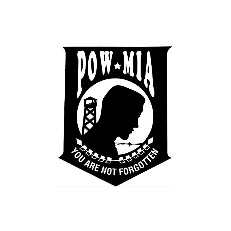 POW-MIA You are Not Forgotten Window Decal