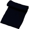 Genuine Knitted 100% Wool Scarf, US Made, Navy Blue