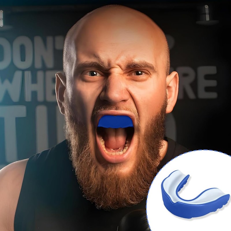 JYNVO 4 Sport-Mundschutze, Kinder-Sport-Mundschutze für alle Vollkontaktsportarten, einschließlich Rugby, Boxen,