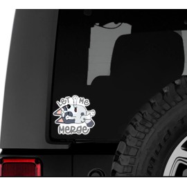 handmade MUFFIN LET ME MERGE TEMPER TANTRUM BLUEY WATERPROOF VINYL STICKER - 3 inch