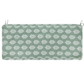 FUNHOME 18'' x 45'' x 3'' Water-Resistant Cushion Cover, Outdoor Furniture Replacement, Fair Green (Covers ONLY), 1 Pack