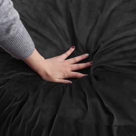 breadsac Bean Bag Chairs, Memory Foam Stuffing Bean Bag Chair for Adults/Teens/Kids, Velvet Lazy Sofa Furniture with Removable High-Rebound Memory Foam for Living Room Bedroom College Dorm