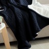 NTBAY Cable Knitted Sherpa Twin Blanket, All Seasons Collection Super
