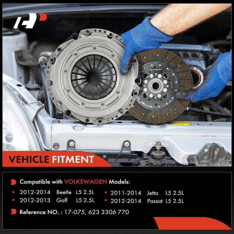 A-Premium Transmission Clutch Kit Set Compatible with Volkswagen Jetta 2011-2014,