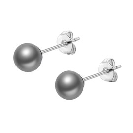 Philip Jones Grey Shell Pearl Earrings