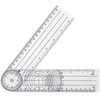 Multi Ruler, Plastic Angle Meter, Goniometer, PVC Material, 360 Degree