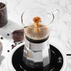 SIXAQUAE Moka Stovetop Espresso Maker,Crystal Glass-top & Aluminum Espresso Moka