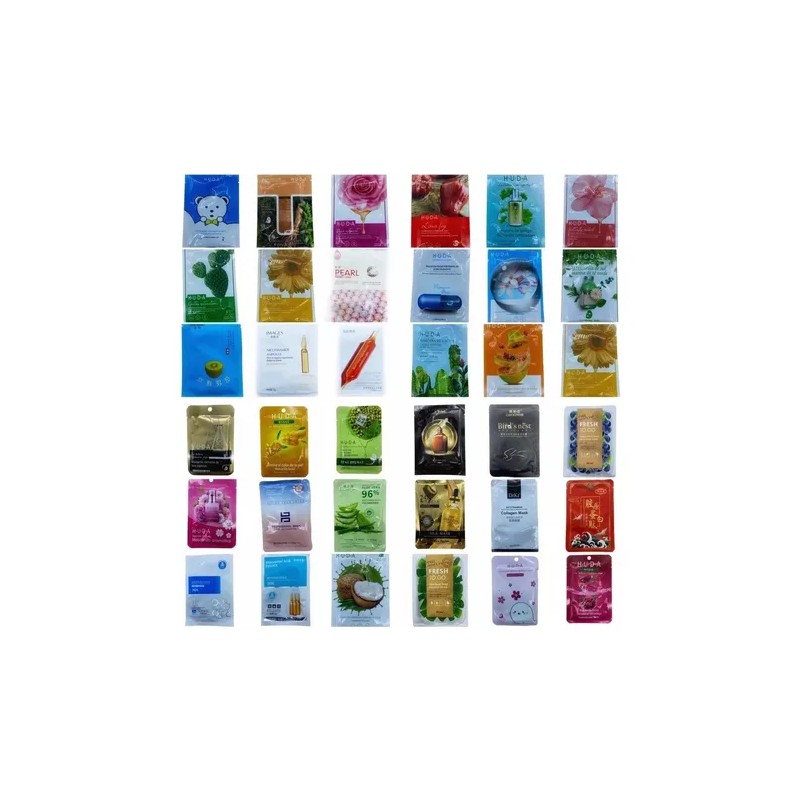 Lote De 30 Mascarillas Surtidas Coreanas Hidratantes Facial