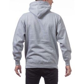 Pro Club Men's Heavyweight Pullover Hoodie (13oz), Heather Gray, Medium