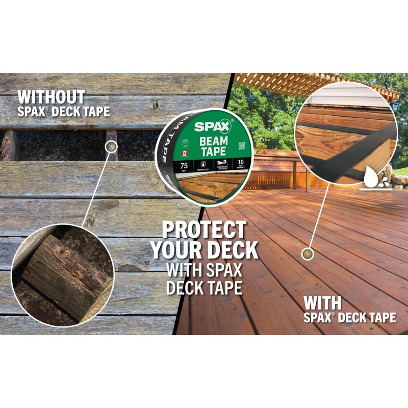 SPAX 3-1/4" x 75' Deck & Flashing Tape – Waterproof