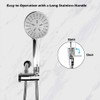 Showerhead Shut Off Valve with Stainless Handle, 304 Stainless Steel