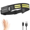 LED Headlamp, USB Rechargeable Head Lamp, 230° Wide Beam Motion