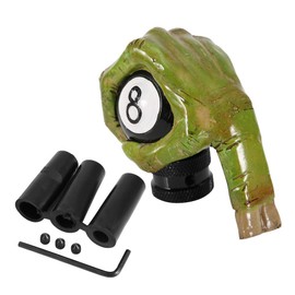 Majatou Gear Shift Knob, Car Gear Shift Knob Head Lever Shifter Car Gear Shift Shifter Knob Stick,Skeleton Hand Skull 8 Balls Car Manual Gear Shift Knob Lever Shifter Universal, normal, popular
