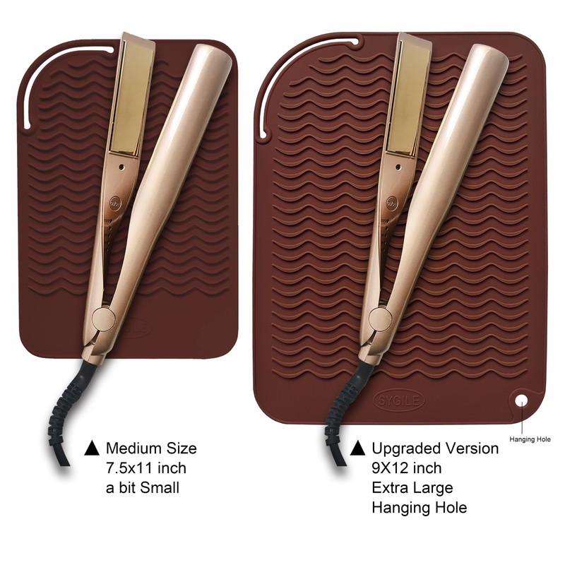 SYGILE 12" X 9" Large Heat Resistant Silicone Mat for