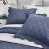 CHIXIN Oversized Cotton Bedspread Queen Size - Real Stitching -