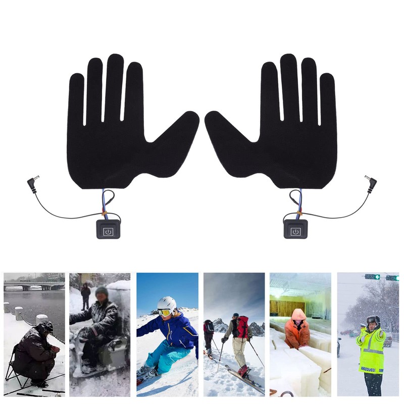 Electric Heated Gloves Pads, 3 Heating Temperature Adjustable Winter Warm