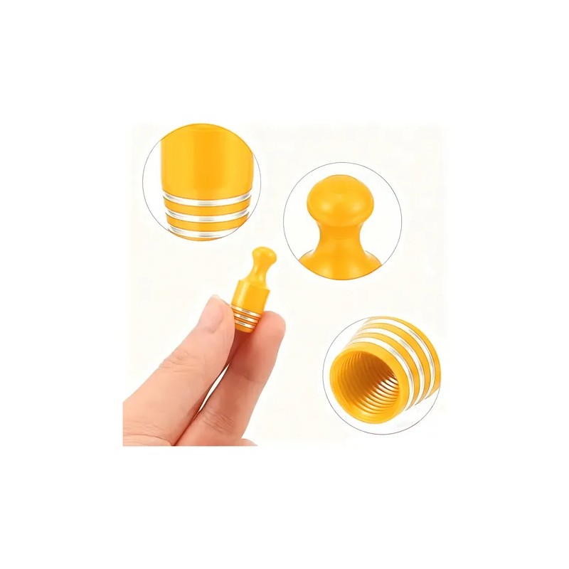 8pzs Tapones Para Llantas Aluminio Valvula Cubre Auto Moto