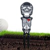 Golf Divot Repair Tool,Skull Shape Ball Marker - Zinc Alloy