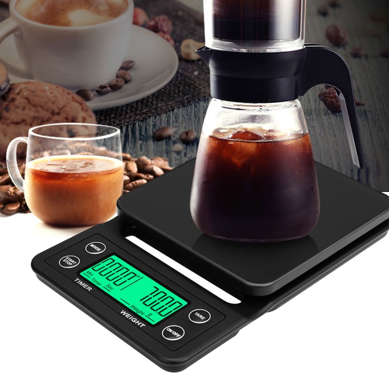 3kg/0.1g Multifunctional Electronic Scale LCD Digital Kitchen Coffee Scale with