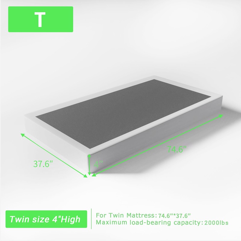 FMDMR Twin Box Spring 4 Inch - Low Profile Box