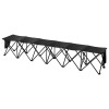 Portable Folding 6-Seat Soccer Bench with Side Pockets Lightweight 600D