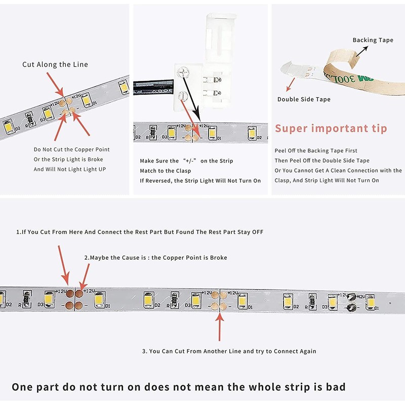 Sensky 19.7ft/6m Motion Activated LED Strip Light Kit with FCC