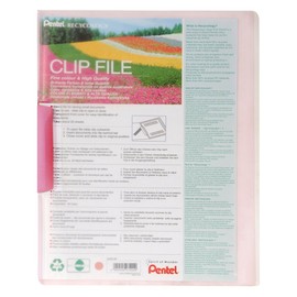 Pentel A4 Clip File - Pink