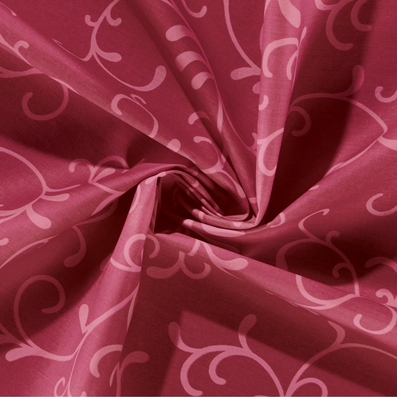 Erwin Müller Placemats Set of 2 Washable Burgundy Oval Size: