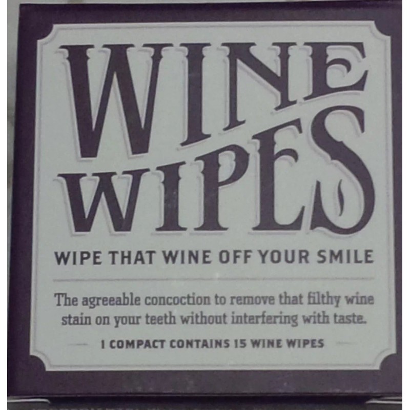 checkys deals WINE WIPES ONE COMPACT OF 15 FIFTEEN WIPES