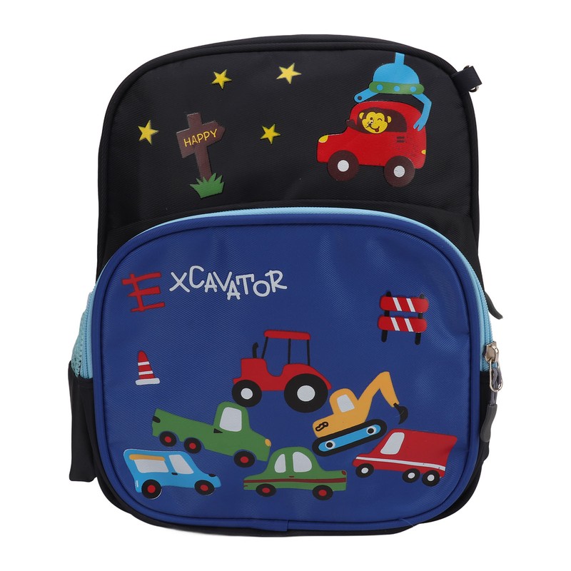 Kids Backpack Adjustable Shoulder Strap Lightweight Cartoon Car Children School