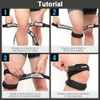 2 pcs Negro Rodillera Ajustable con Soporte Rótula, Estabilizador Deportes