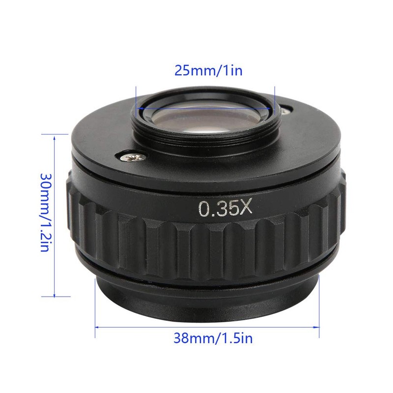 FTVOGUE Microscope Adapter, 0.35X CTV Microscope Lens Cut Telle Adapter