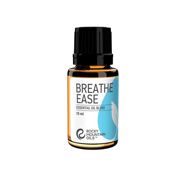 Rocky Mountain Oils Breathe Ease Essential Oil Blend - 100% Pure and Natural Aromatherapy Essential Oils for Diffuser, Topical, and Home - Calming and Relief Blend - 15ml
