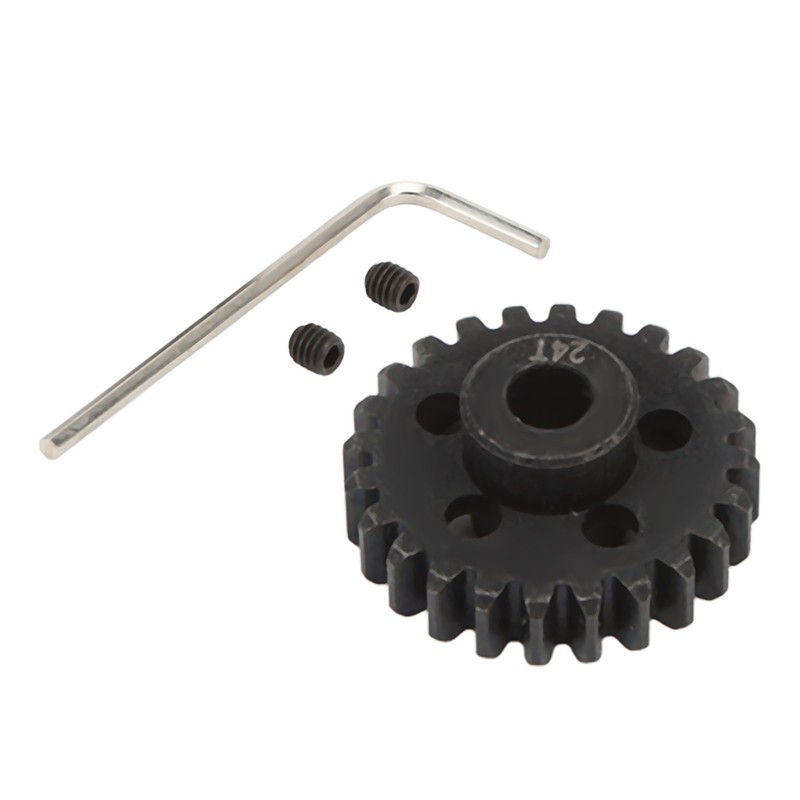 24T Pinion Gear Mod 1 5mm Shaft with Screws Wrench