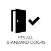 Design House 728725 Terrace 6-Way Latch Privacy Door Knob, Oil