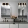 Modern Crystal Vanity Lights,3 Light Bathroom Vanity Light fixtures,Black and