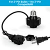 Light Socket Outlet Adapter E26 Light Bulb to Outlet Socket