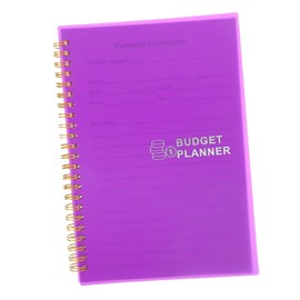 COHEALI Budget Book Cash Notebook Cash Recording Notepad Budget Planner Bill Payment Tracker Savings Plan Book Monthly Bill Tracker Finance Tracker Planner Book Budget Notepad Paper Purple