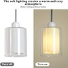 Udorich Enhance Indoor Ambiance with Adjustable Glass Pendant Light, Modern