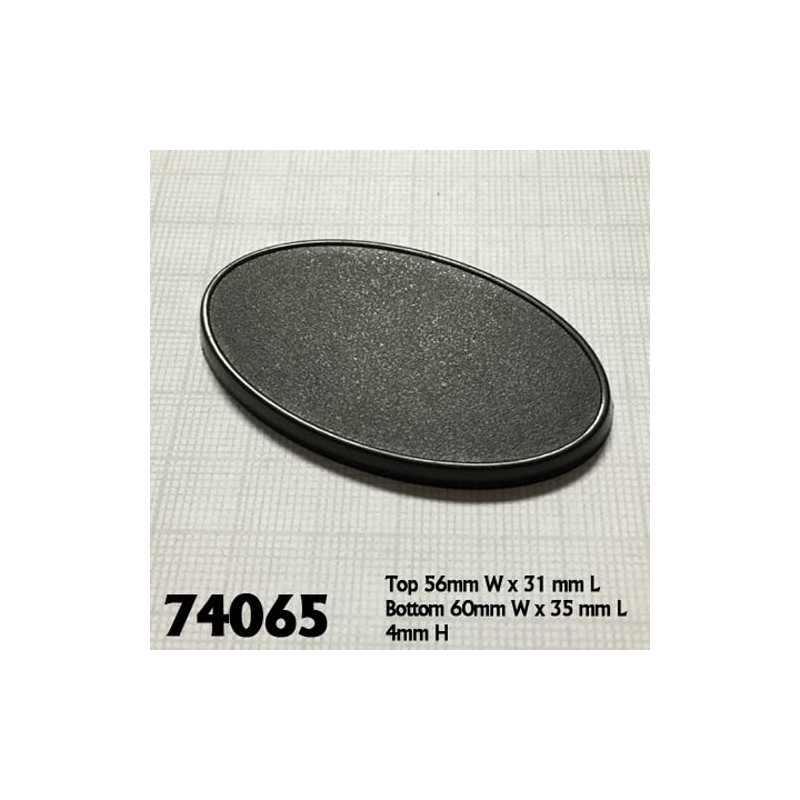 Reaper 60x35mm Oval Gaming Bases