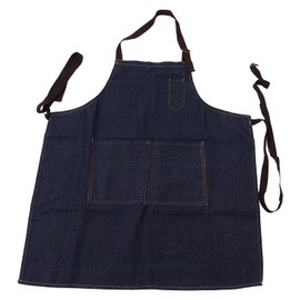 Denim Apron Abrasion Resistant Washable Chef Apron Adjustable Stylish Kitchen Apron for Cooking Baking Grilling Working