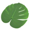 Raguso 12Pcs Artificial Palm Leaf Placemat,Monstera Leaf Table Flag Cutlery