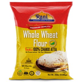 Rani Chapati Flour (100% Pure Whole Wheat Chakki Atta), For Making Roti & Indian Breads 320oz (20lbs) 9.08kg Bulk ~ Stone Ground, All Natural | Vegan | No Salt or Colors | NON-GMO | Indian Origin