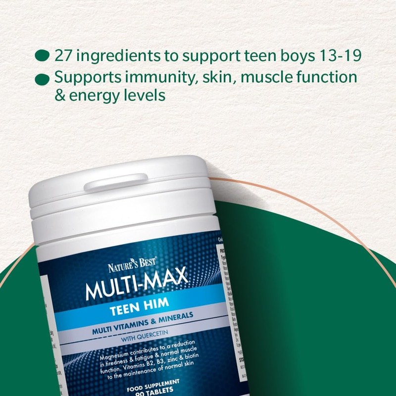 Nature's Best Multi-Max Multivitamin for Teen Him - with Vitamin