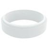 QALO Silicone Ring for Men & Women, White (Size 6)