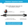 Titanium Aquarium Heater 500W, Submersible Fish Tank Heater with Wall