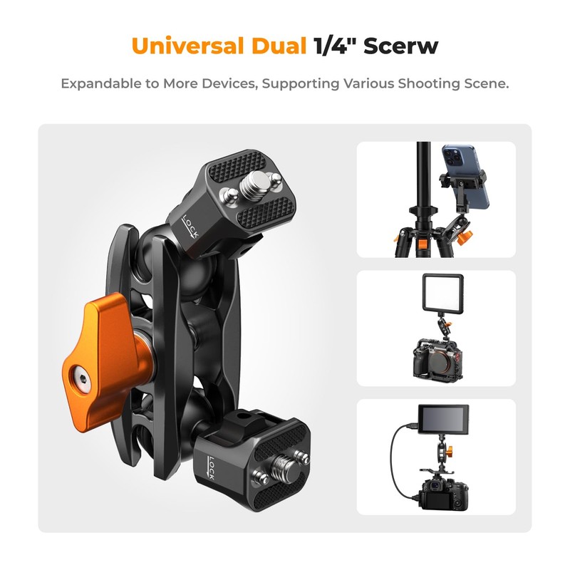 K&F Concept MS14 Magic Arm, Magic Arm with two ball