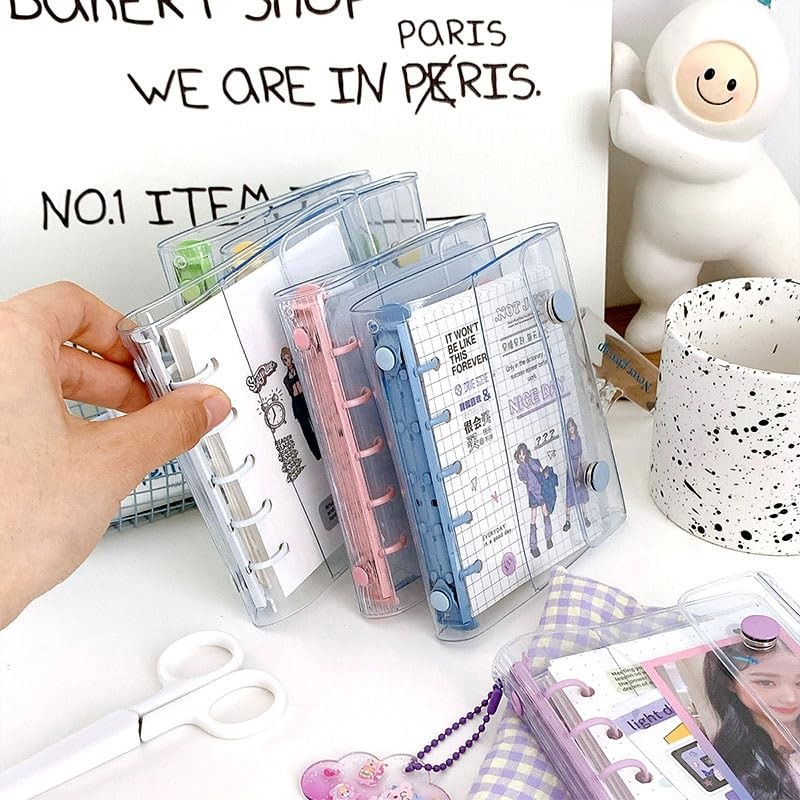 Transparent Seal Book, 5 Holes Clear Binder Seal Storage, Sith