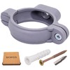 SKIR'CO Pack of 2 Grey Plastic Clamps for 50 mm